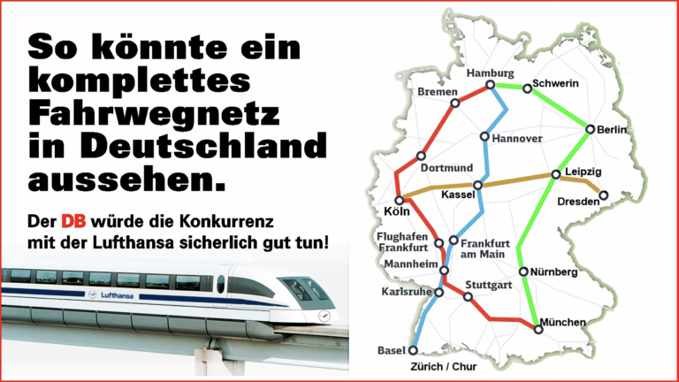 Germany’s Rail Network Is Overloaded: A Transrapid Network Offers Relief