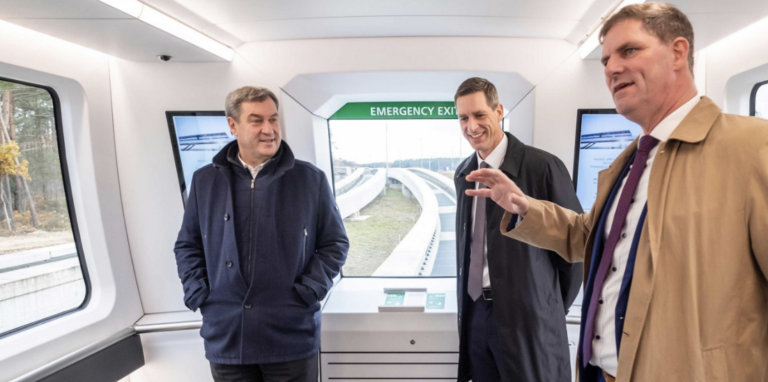 Minister-President Söder Backs Transport System Bögl in Nuremberg