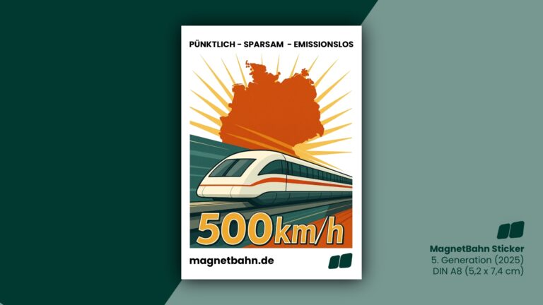 The MagnetBahn Sticker 2025 Is Here – The Fifth Generation in a New 500 km/h Retro Look