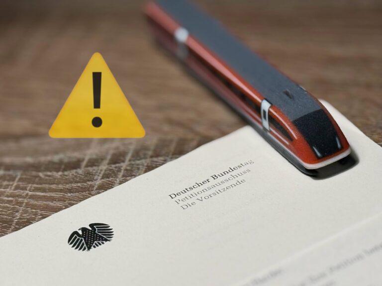 Transrapid Petition: Adjustment to the Political Situation Necessary